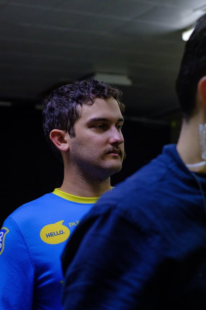 Behind the scenes photo 71 from Clone Cops production showing 2nd ad nick wagner fills in as a clone cop double